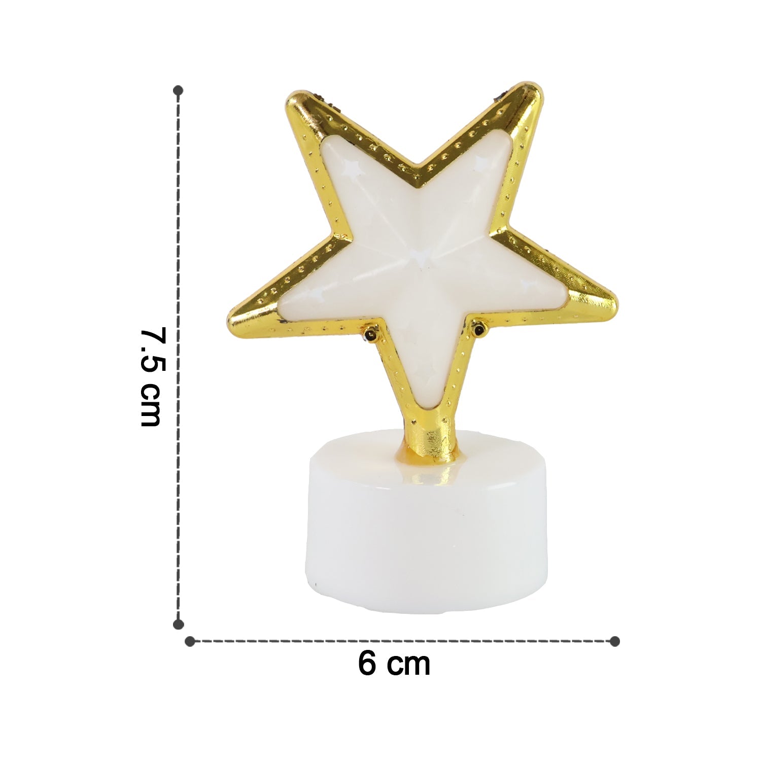 Decorative Star Shaped Flameless LED Candles (4 Pc) Decorative Star Shaped Flameless LED Candles (4 Pc)